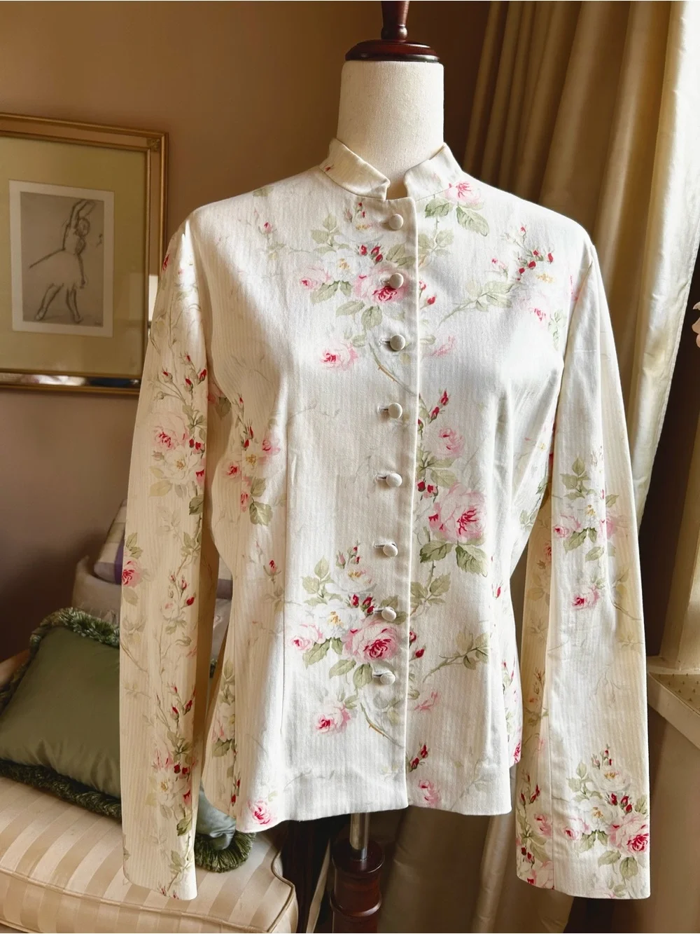 Vintage Lauren Ralph Lauren Floral Stretch Cotton Chintz Jacket (size notes)